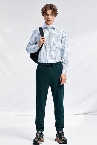 Мужские темно-зеленые спортивные штаны от Massimiliano Bini