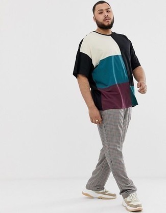 Мужская разноцветная футболка с круглым вырезом от ASOS DESIGN