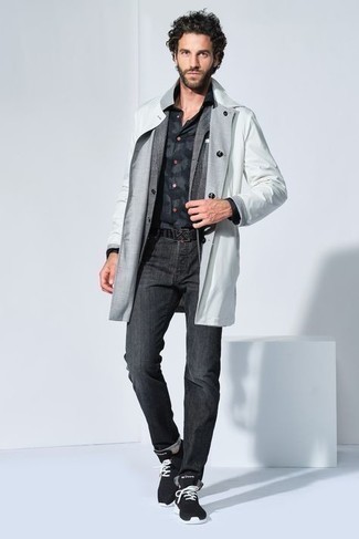 Мужской серый пиджак от Kolor