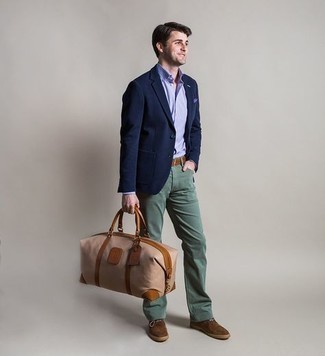 Мужская светло-коричневая дорожная сумка из плотной ткани от Eleventy