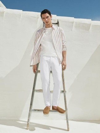 Мужские белые джинсы от Calvin Klein Jeans