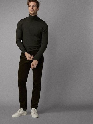 Темно-коричневые вельветовые брюки чинос от Polo Ralph Lauren