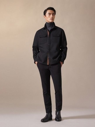 Мужская черная куртка-рубашка от Arc'teryx Veilance