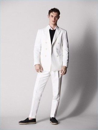Белый костюм от Les Hommes