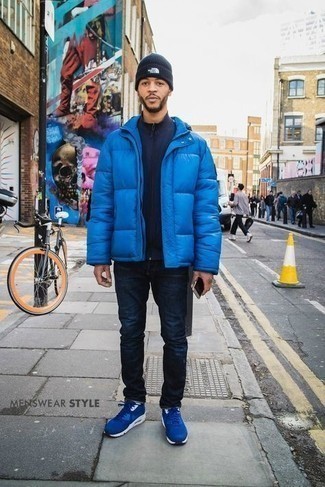 Мужская синяя куртка-пуховик от Pepe Jeans