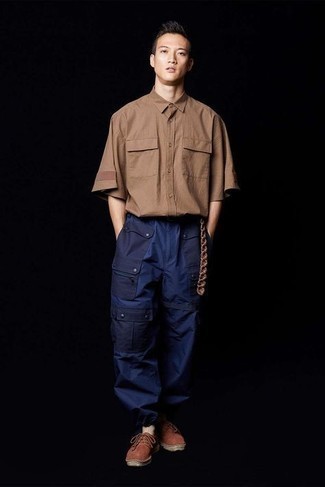Мужской коричневый кожаный плетеный ремень от Polo Ralph Lauren