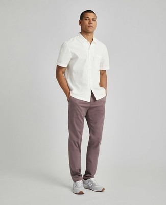 Пурпурные брюки чинос от PT TORINO
