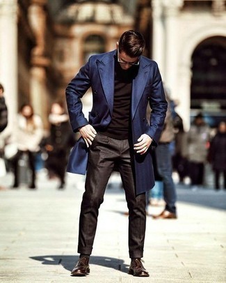 Мужские темно-коричневые классические брюки от STENSER