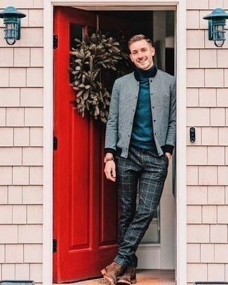 С чем носить университетскую куртку мужчине