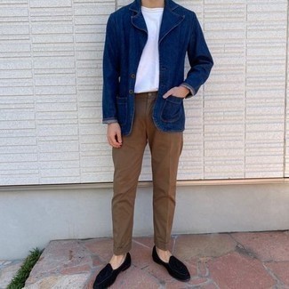 С чем носить бархатные лоферы с кисточками