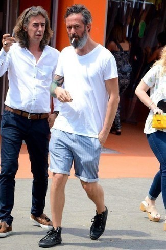 С чем носить шорты в вертикальную полоску мужчине