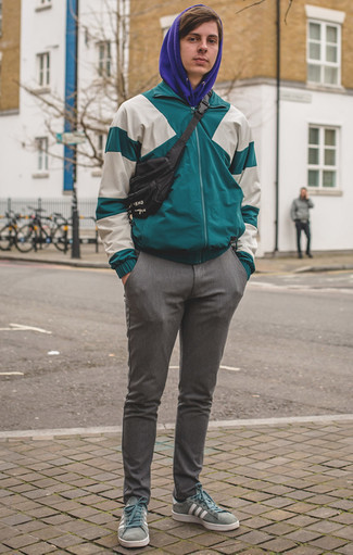 Какие брюки чинос носить с фиолетовым худи