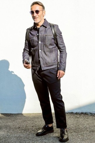 С чем носить фиолетовые солнцезащитные очки мужчине