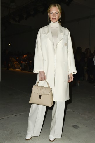 С чем носить бело-черные ботильоны