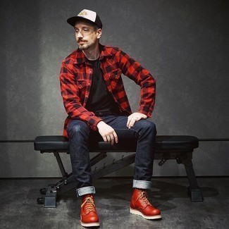 С чем носить бело-черную бейсболку мужчине