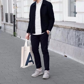 С чем носить бело-черные часы мужчине