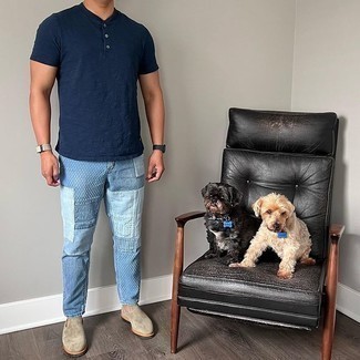 С чем носить бело-коричневый браслет мужчине