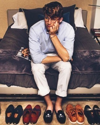 С чем носить бело-темно-синий браслет мужчине