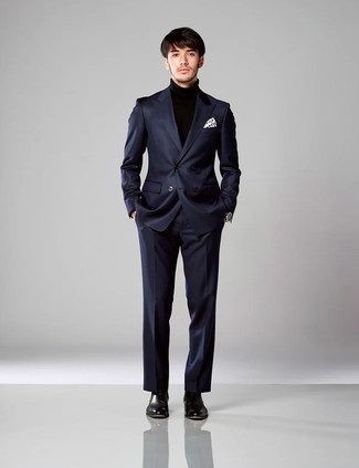 С чем носить бело-пурпурный нагрудный платок