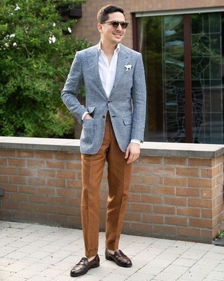 Какие лоферы носить с белым пиджаком мужчине