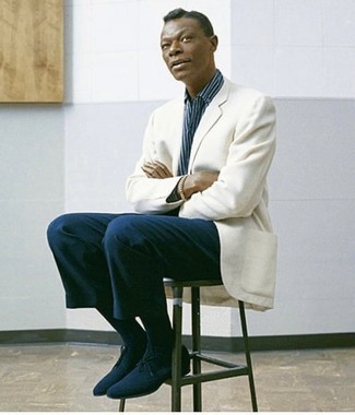 Какие оксфорды носить с белым пиджаком