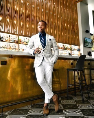 Какие оксфорды носить с белым пиджаком