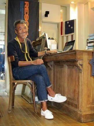 С чем носить белые топсайдеры