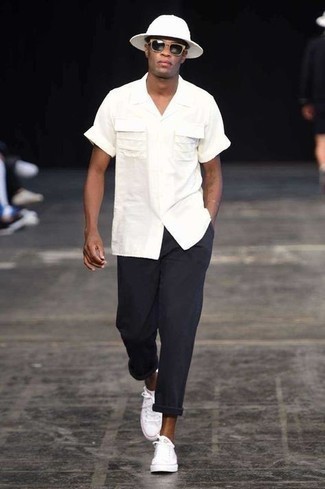 С чем носить белую панаму мужчине