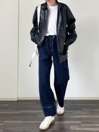 С чем носить белый рюкзак из плотной ткани мужчине