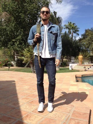 С чем носить белые слипоны из плотной ткани мужчине