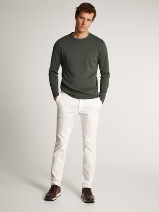 Какие кроссовки носить с белыми брюками чинос