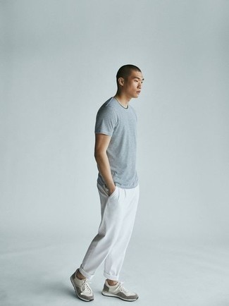 Какие кроссовки носить с белыми брюками чинос