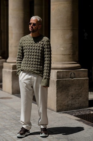 Какие кроссовки носить с белыми брюками чинос