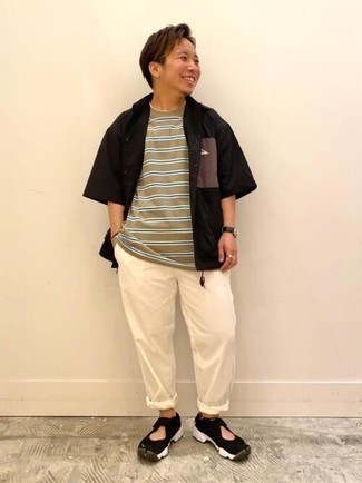 Какие кроссовки носить с белыми брюками чинос