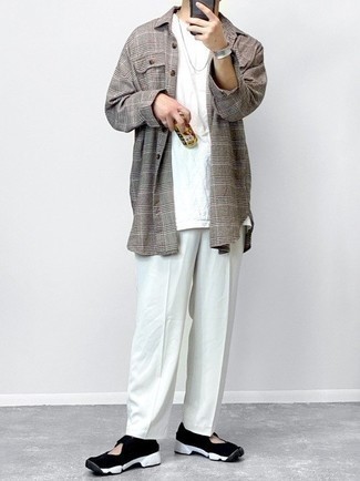 Какие кроссовки носить с белыми брюками чинос