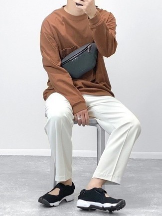 Какие кроссовки носить с белыми брюками чинос