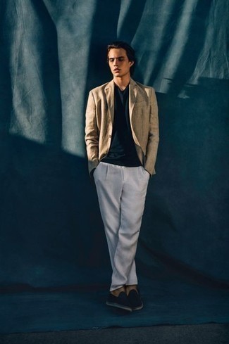 Какие эспадрильи носить с белыми брюками чинос