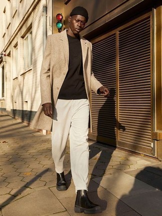 С чем носить белые брюки чинос