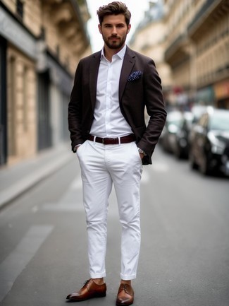 С чем носить белые брюки чинос