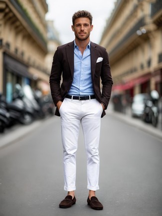 С чем носить белые брюки чинос