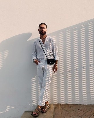 Какие сандалии носить с белыми брюками чинос