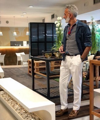 Какие жилеты носить с белыми брюками чинос