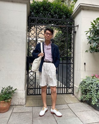 Какие пиджаки носить с белыми туфлями дерби