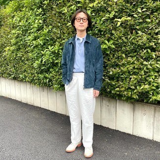 Какие брюки чинос носить с белыми туфлями дерби