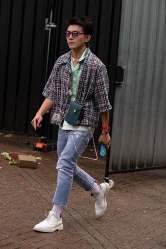 С чем носить белые туфли дерби