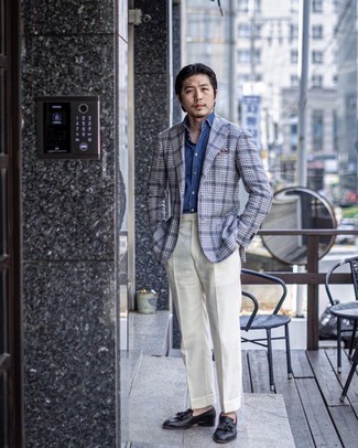 Какие пиджаки носить с белыми классическими брюками мужчине