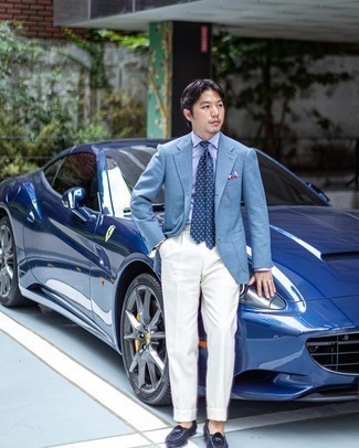 Какие пиджаки носить с белыми классическими брюками мужчине