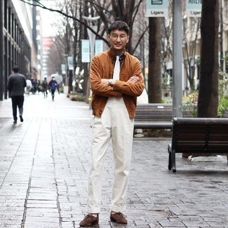 Какие ботинки дезерты носить с белыми классическими брюками