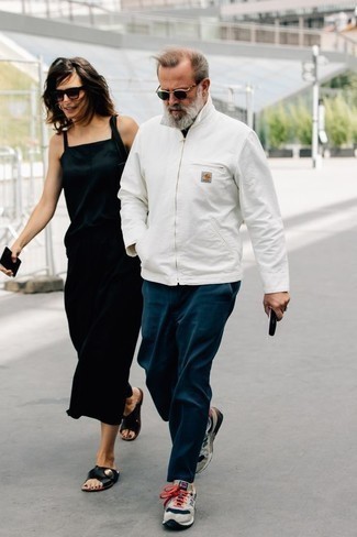 Какие кроссовки носить с белой курткой харрингтон