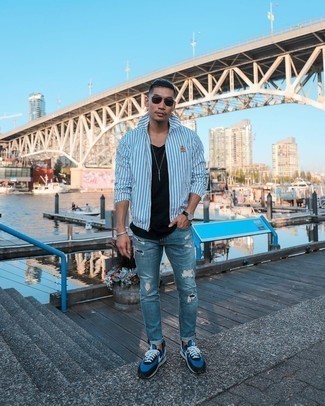 С чем носить белую куртку харрингтон